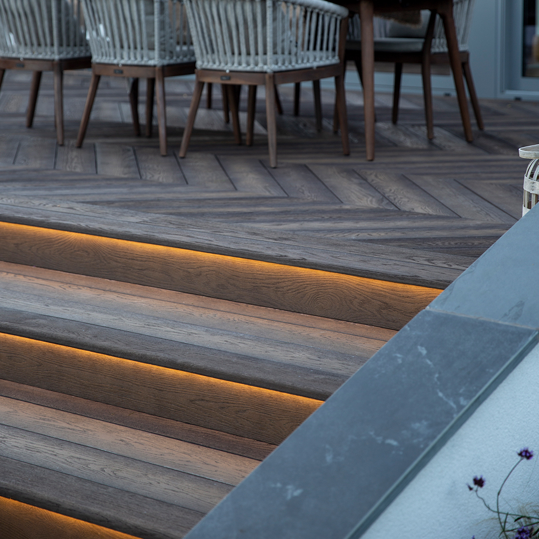 Enhanced Grain Antique Oak Composite Decking